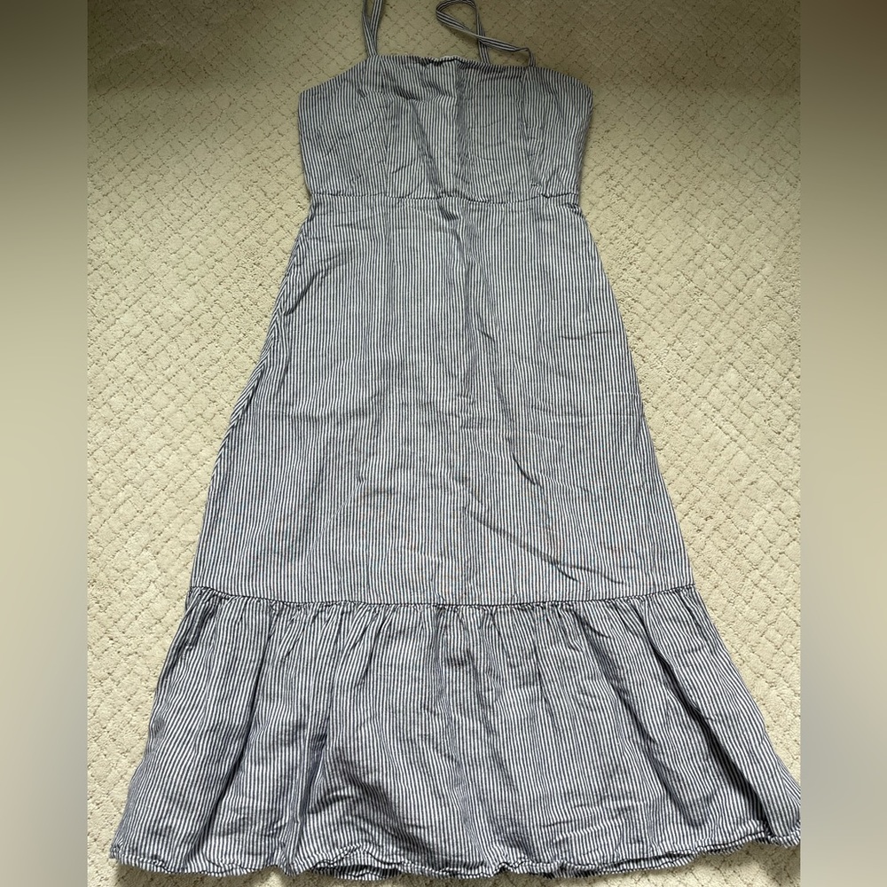 Gap Spaghetti strap stripe dress